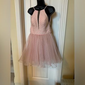 211-PMTT NWT Sherri Hill Pink Short Formal , Homecoming , Pageant Dress Size 0.